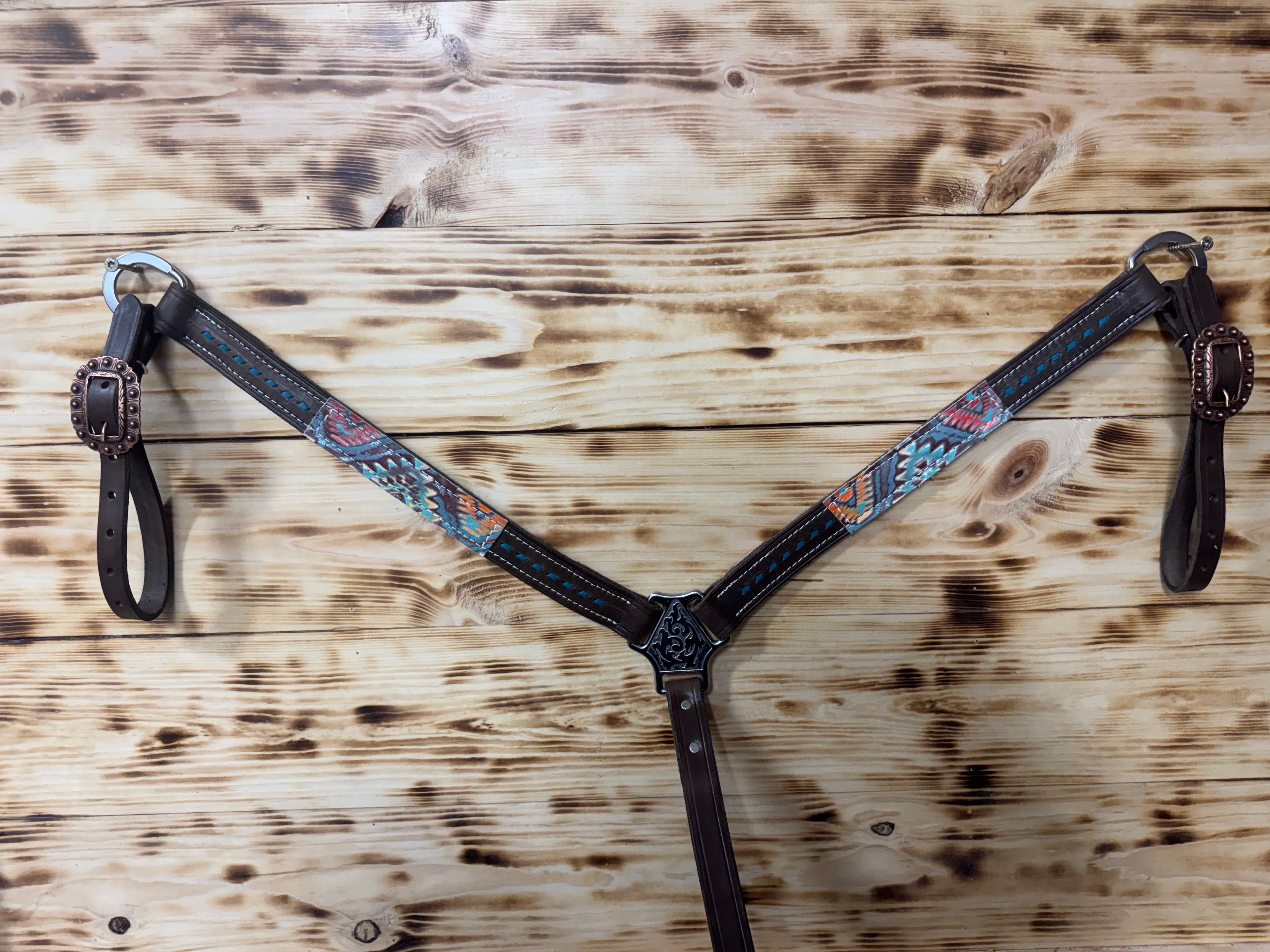 Simple Breastcollar w/ Overlay and Buckstitch