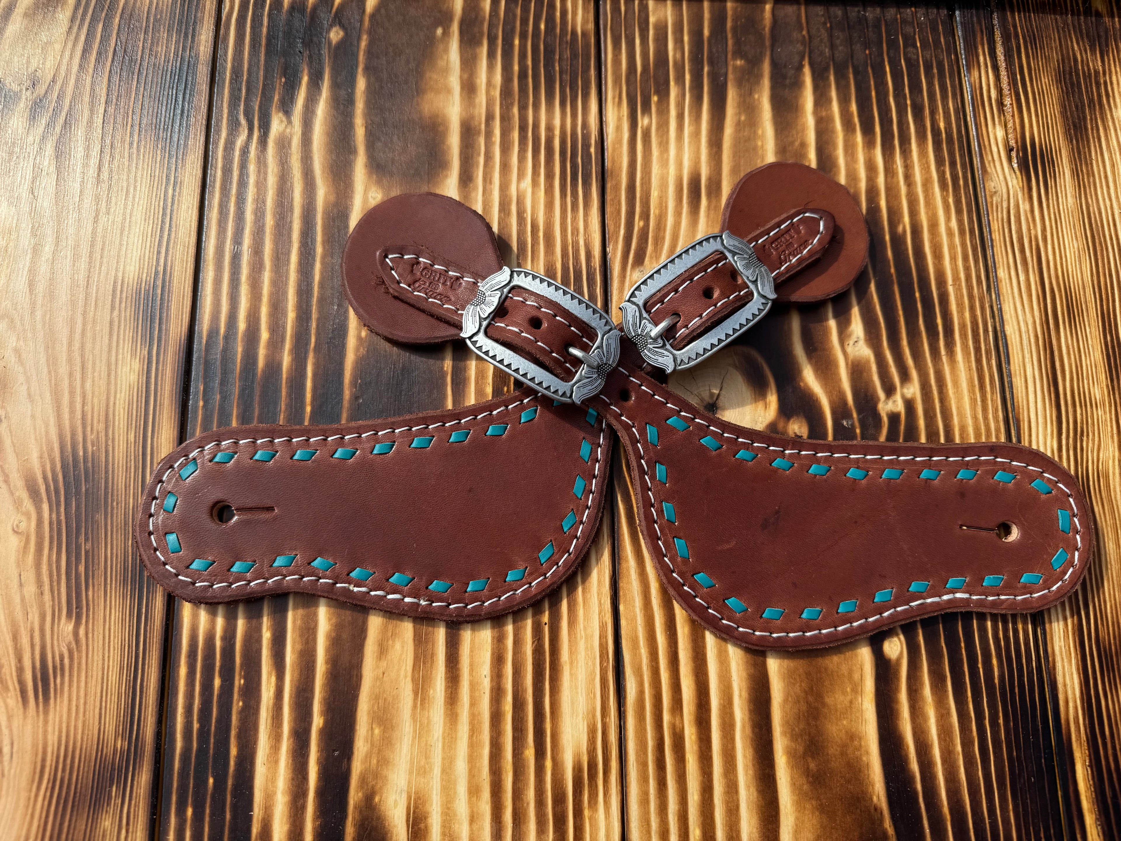 Buckstitched Spur Straps