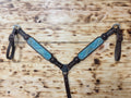 Overlay Breastcollar - Teal Aztec