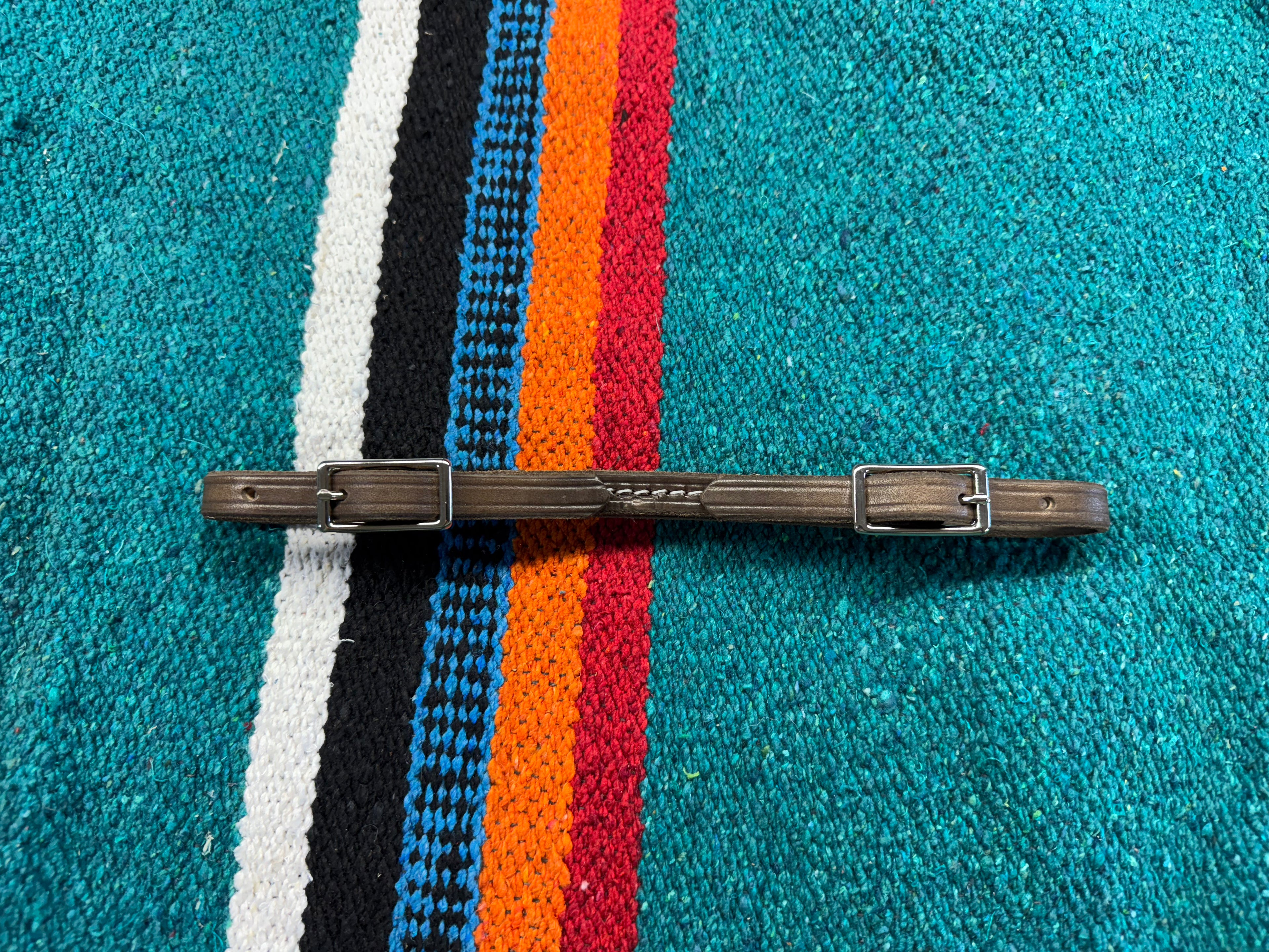 Leather Curb - silver